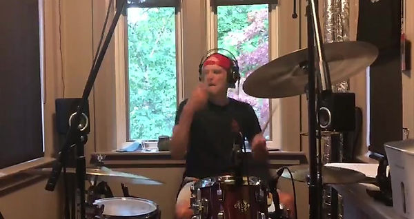 Bamtone Drum Session at Red Door Studios for British Invasion style instrumental track.